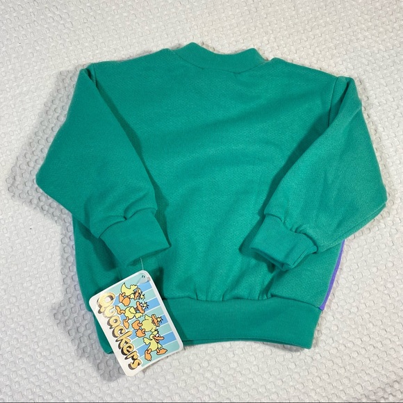 NWT Vintage QUACKERS Super Star Basketball Sweater Shirt; Toddler/ Infant Sz 12 - Picture 11 of 12